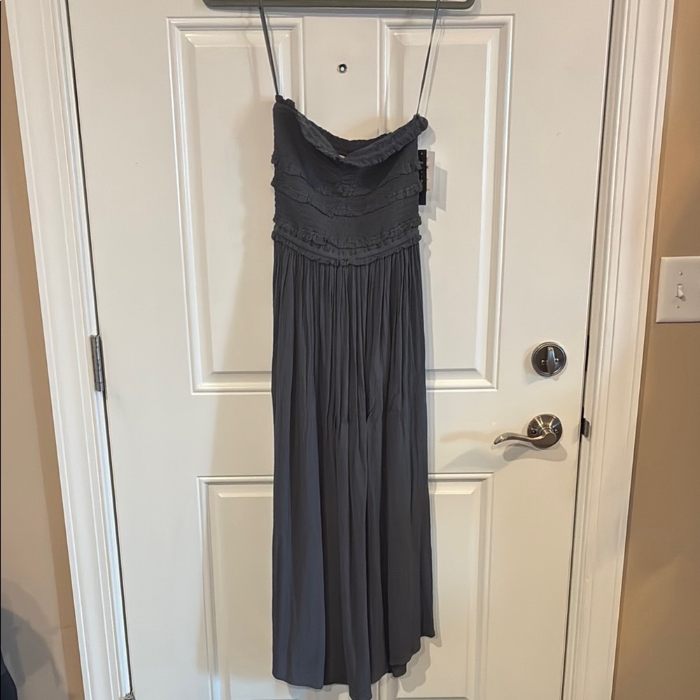 O'Neill Charcoal Maxi Dress with Strapless